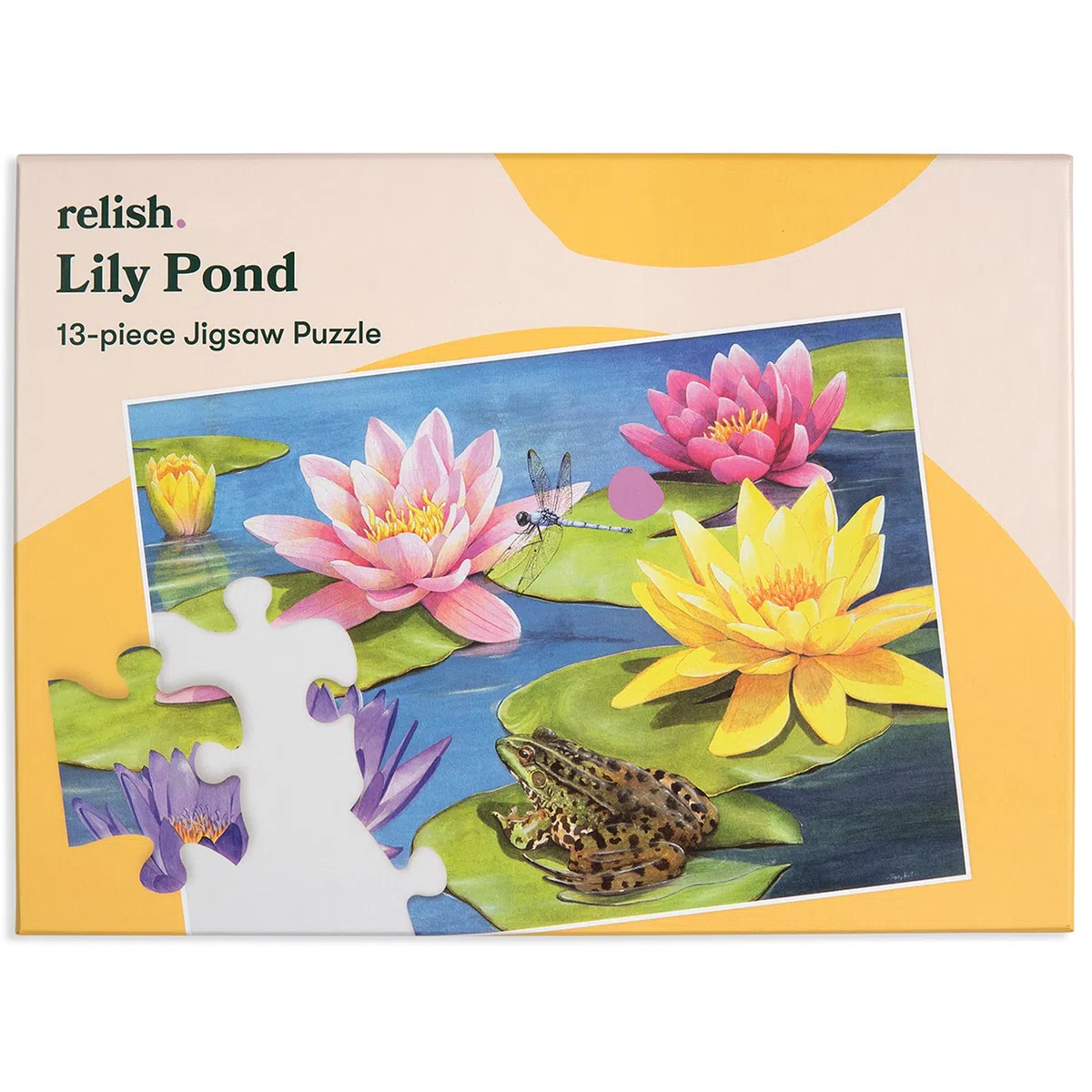 Relish ‘Lily Pond’ Puzzle 13 Pièces : Activités Adaptées aux Seniors Atteints de Démence ou d’Alzheimer
