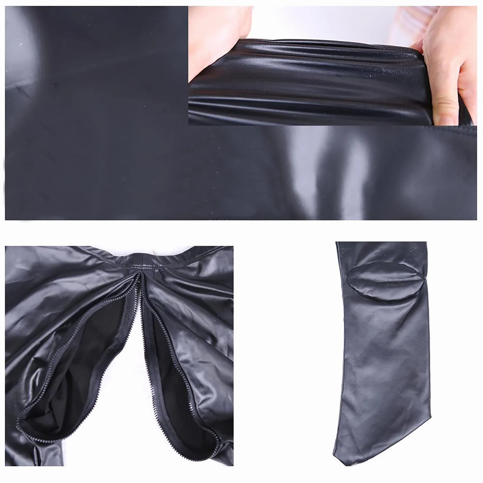 LinvMe Sexy Pantalon Latex Synthétique Crayon De Femmes