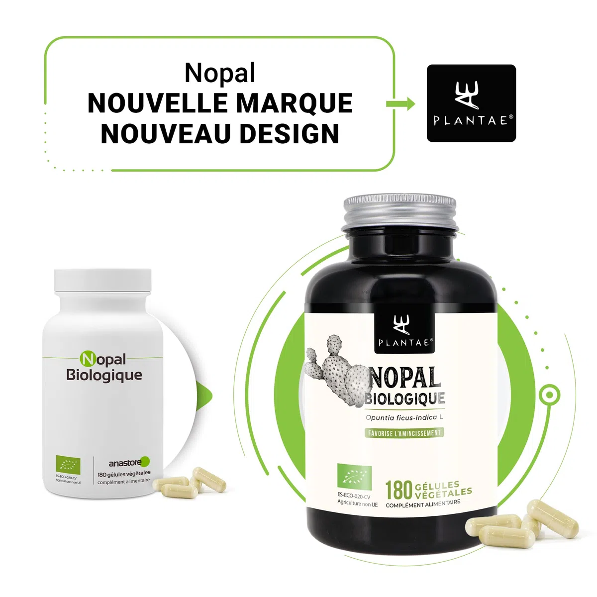 NOPAL BIOLOGIQUE * 470 mg / 180 gélules * Cardiovasculaire (glucose), Digestion, Poids (bruleur de graisse, coupe-faim, minceur)