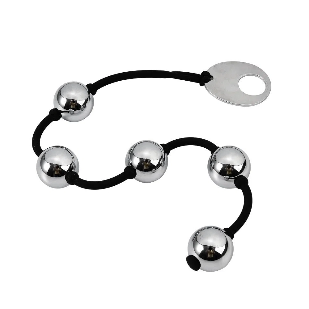 Boules Anales En Métal Plug Anal Pour Femme Entraînement Anal De Geisha Chaîne Anale Cordon Serrage Silicone Avec 5 Perles Homme Jouets Anaux Fétichistes Masturbateur