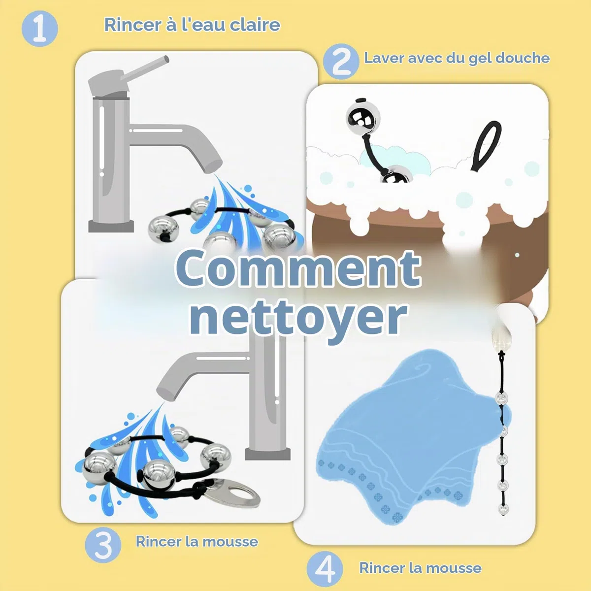 Boules Anales En Métal Plug Anal Pour Femme Entraînement Anal De Geisha Chaîne Anale Cordon Serrage Silicone Avec 5 Perles Homme Jouets Anaux Fétichistes Masturbateur