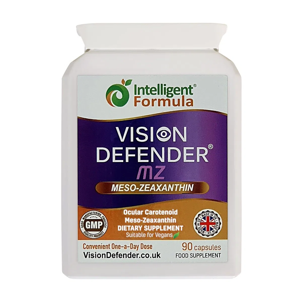 Supplément méso-zéaxanthine pour les yeux: VISION DEFENDER MZ - Protéger et améliorer la santé oculaire, méso-zéaxanthine antioxydant caroténoïde de haute résistance pour les yeux (90 gélules)