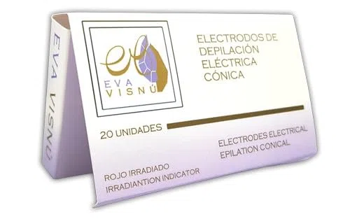 AIGUILLES ÉPILATION ÉLECTRIQUE - DROITES F2 ACIER (20 unités)
