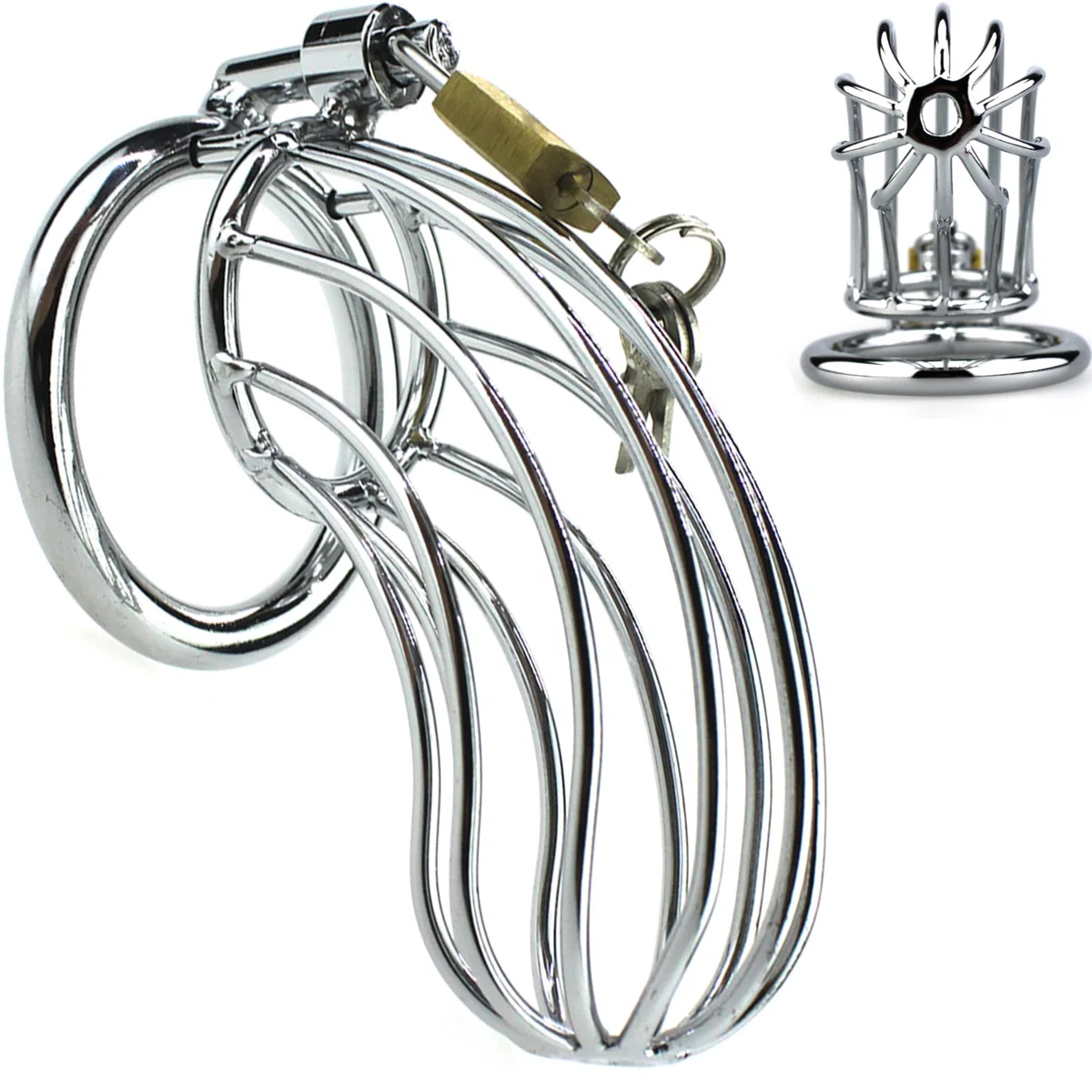 FOPS Cage de chasteté métal homme BDSM Cages de chasteté Ceinture de chasteté homme Chastity cage Chasteté pour pénis Cage chasteté métal homme ceintures de chasteté cage de chasteté pénis N21