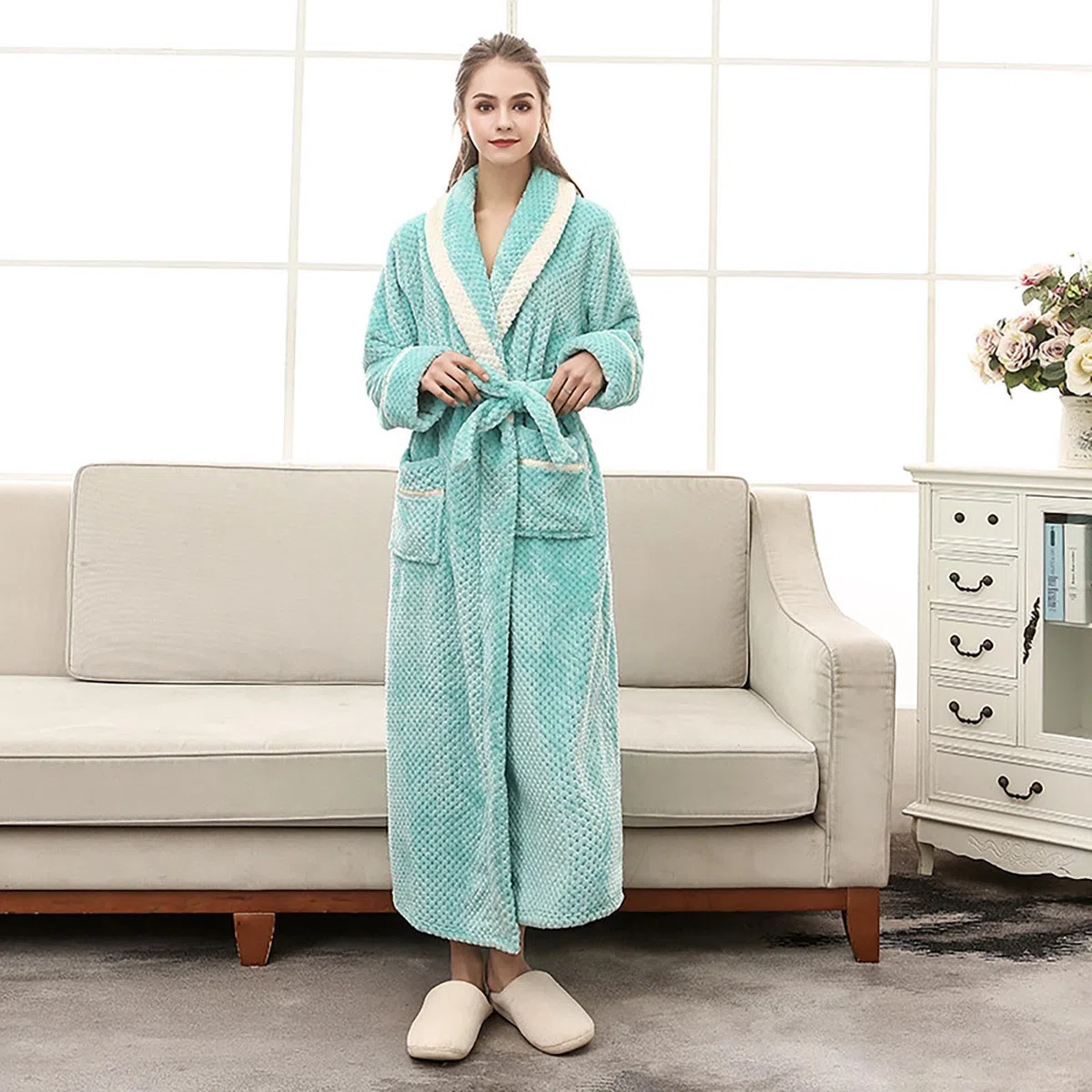 Peignoir moelleux pour femme - Léger et long - Grandes tailles - Peignoir de bain - Peignoir de bain - Peignoir de bain - Peignoir de bain - Peignoir de bain - Ensemble Dryrobe pour les couples