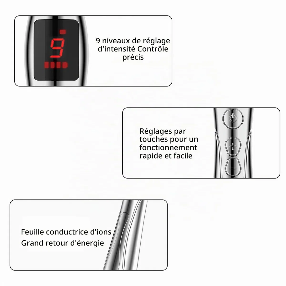 Stylo de massage d'acupuncture-modèle rechargeable Stylo de massage électrique pour l'acupuncture, Stylo de massage de thérapie de guérison d'acupuncture Stylo d'énergie méridien