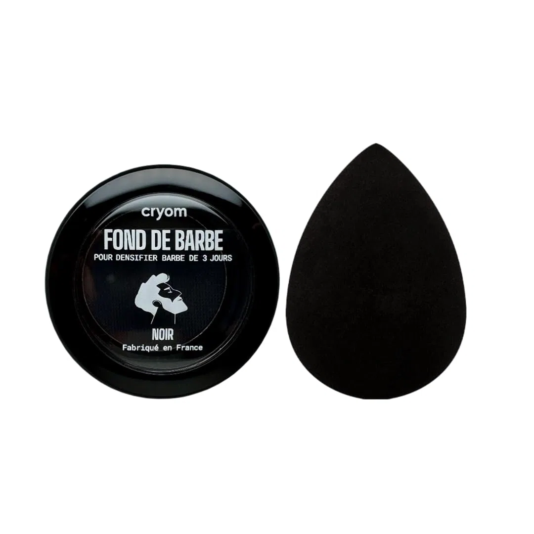 Routine Barbe de 3 jours (Fond de Barbe + Applicateur Mousse) pour densifier et assombrir une barbe de 3 jours. Sec instantanément, résiste à l'eau, tenue 24h. (Brun foncé)