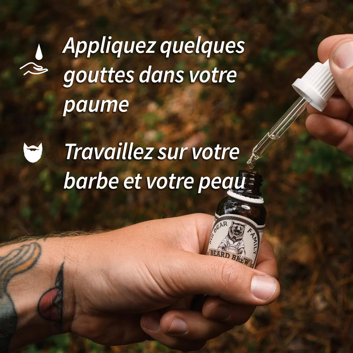 MR BEAR FAMILY Huile de Barbe Wood 30 ml