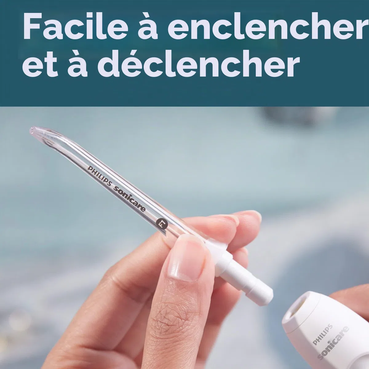Philips Sonicare Power Flosser Lot de 2 embouts standard (F1) Blanc HX3042/00