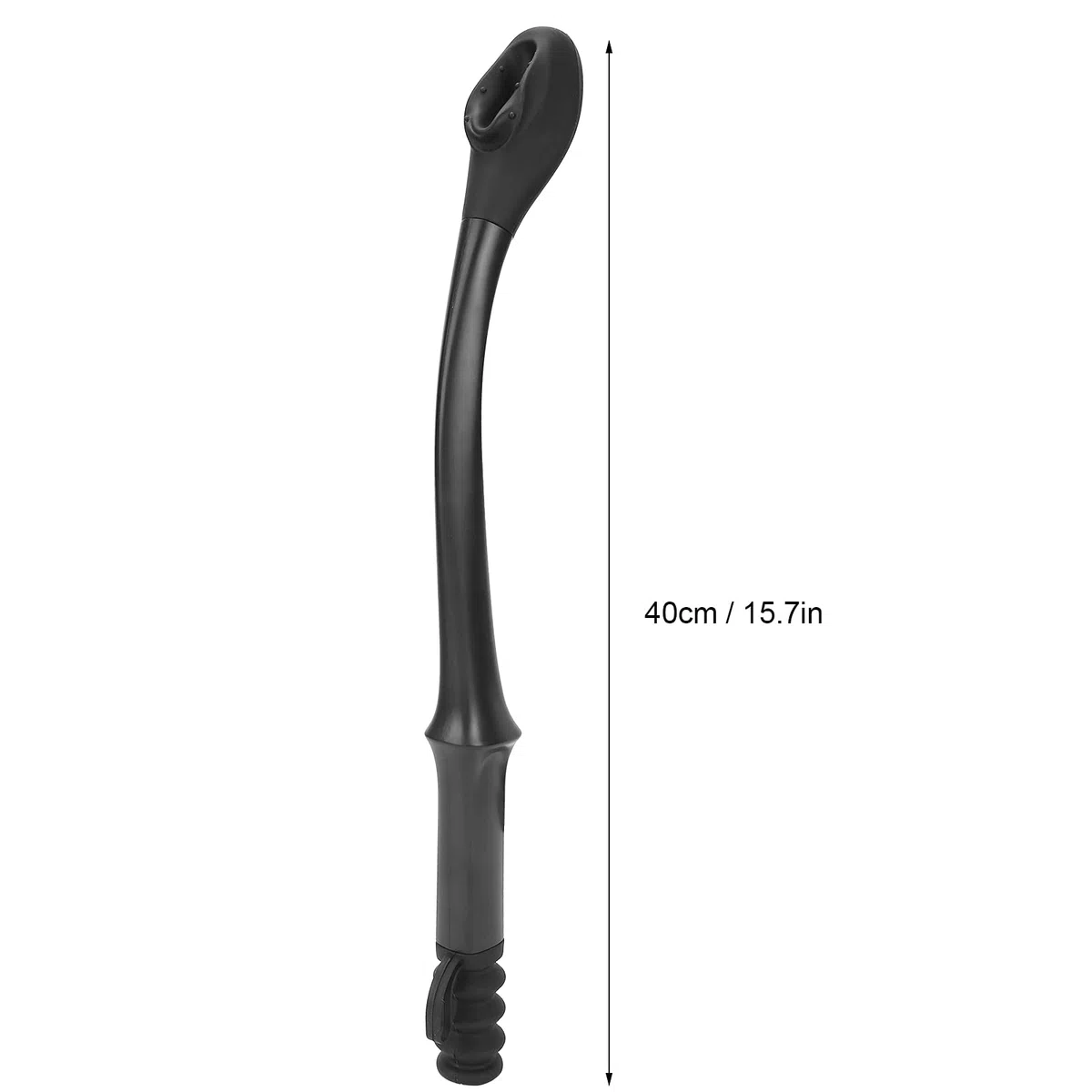 Poignée d'essuyage toilette, Manche long 40 cm, Accessoire confort salle de bain, Poignée antidérapante rigide noire