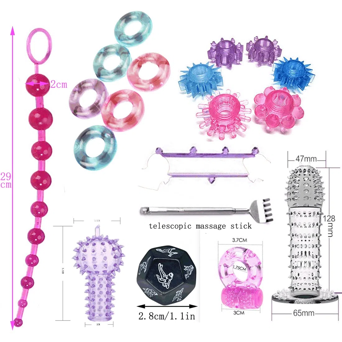 41Pcs SM Bondage Restraint Sex Set Silicone Anal Plug Sex Toys pour Butt Plug