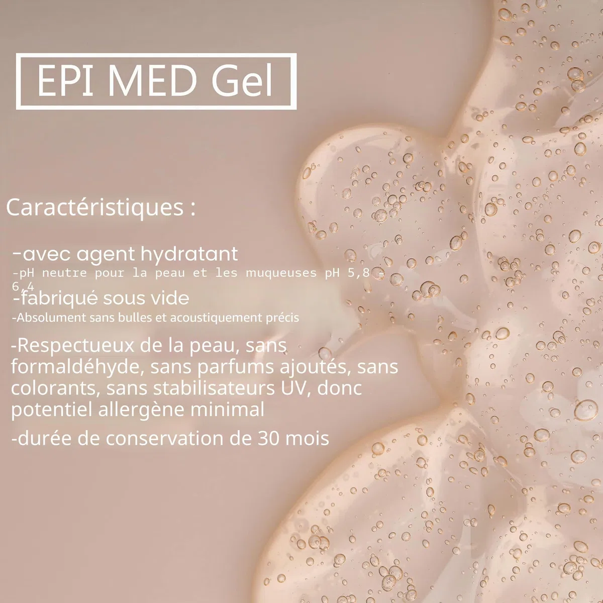 5 x 1 L Epi de Med Gel de contact gel pour traitement IPL lumière pulsée IPL Gel de contact