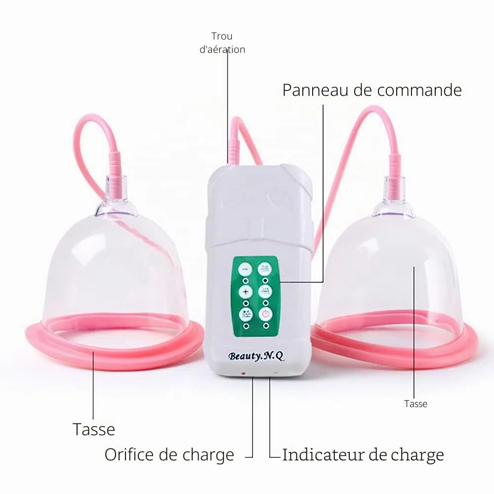 Pompe électrique pour grossissement du sein - Pour les seins plus grands - Agrandissement des seins - Pour massage de la poitrine sous vide - Coupe CD