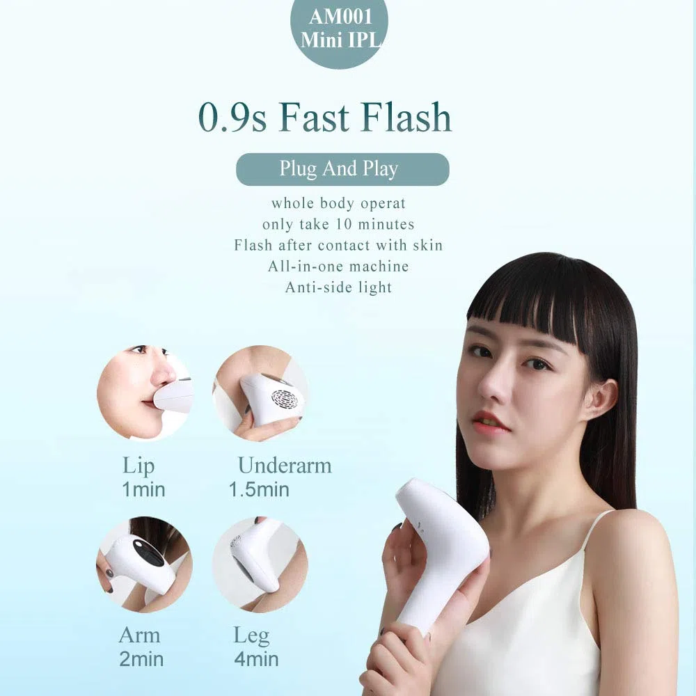 Upgrade to 900,000 flash permanent painless freezing point laser hair removal instrument IPL light skin rejuvenation beauty instrument household electric hair removal instrument for men and women,
