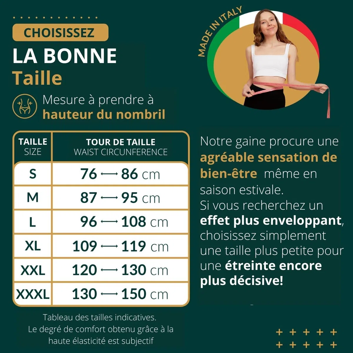 Easy8 – XXL Ceinture Lombaire Homme Femme en Laine et Coton, Ceinture Abdominale Homme Femme, Gaine, Mal de Dos, Elastique, Ventrale, Thermique, Pancera