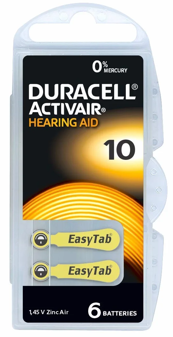 60 pièces Duracell Piles pour appareils auditifs taille Typ 10 PR70 ZL4