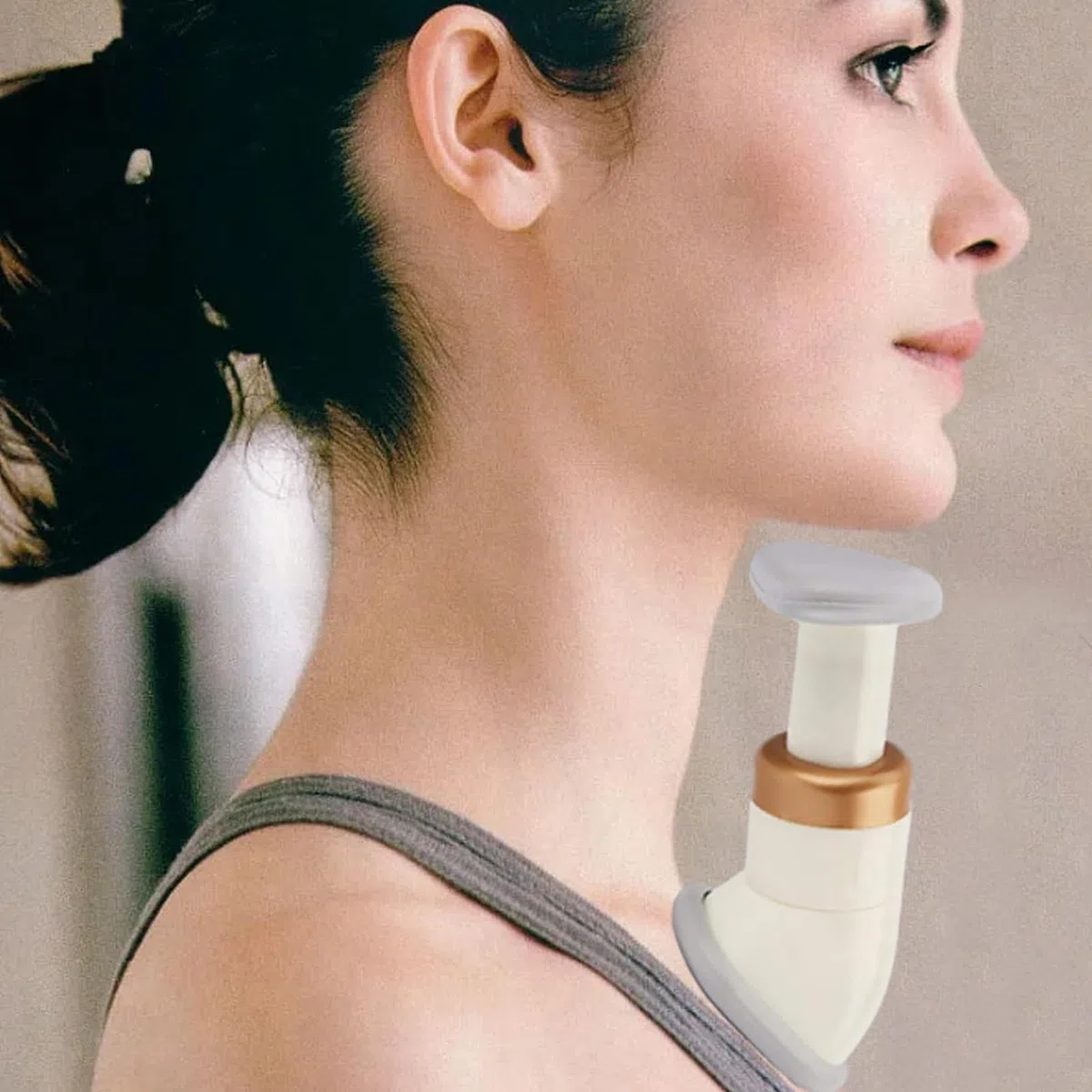 Réducteur de double menton – Appareil de tonification du cou et exercice facial pour le cou, tonifiant pour le cou pour raffermir, soulever, raffermir la peau, modelage de la mâchoire, masseur pour le