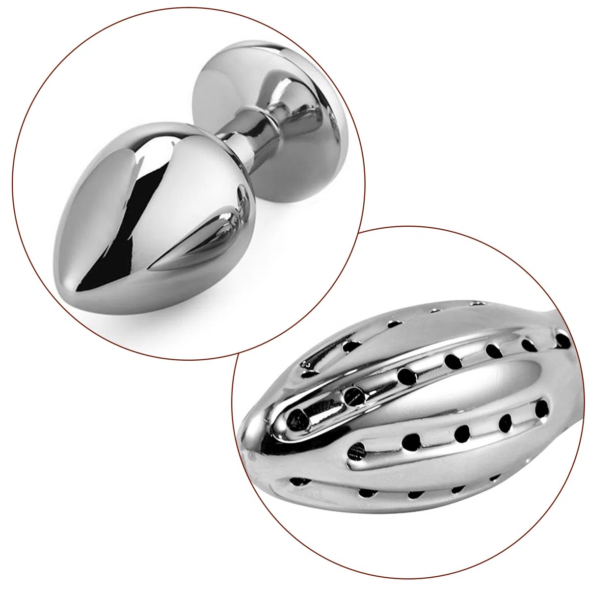 Lavement anal en acier inoxydable avec Plug anal, Anal Sex Toy Fétiche pour Hommes Femmes Couples, Douche Anale pour Stimulation de la Prostate (B)