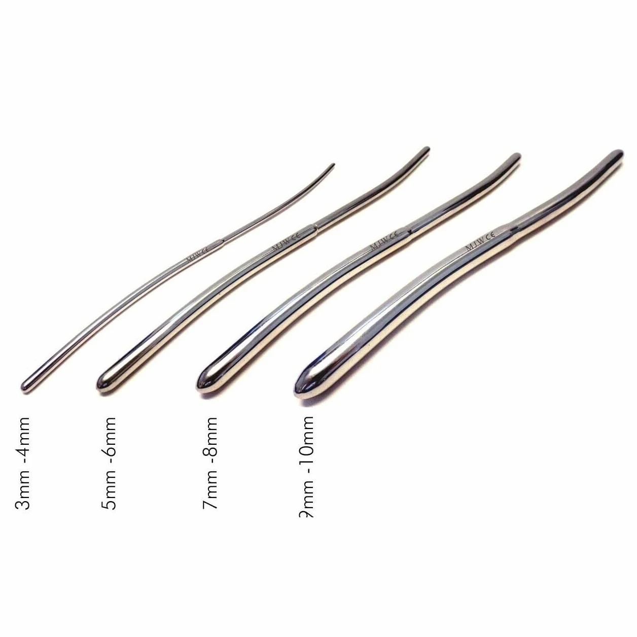 Hegar utérin dilatateur / urétral hegar dilator Sounds Set 8 PCS Double fin de gynécologie