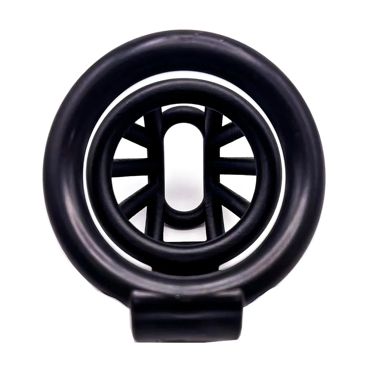 Cage Chastetée Sex Toýs Homme Cage de Chasteté Pénis avec 4 Anneaux Courbés de Tailles Différentes Ceintures de Chasteté avec Serrure Invisible pour Hommes Adultes Sissy Chastity Cage (Black,L)