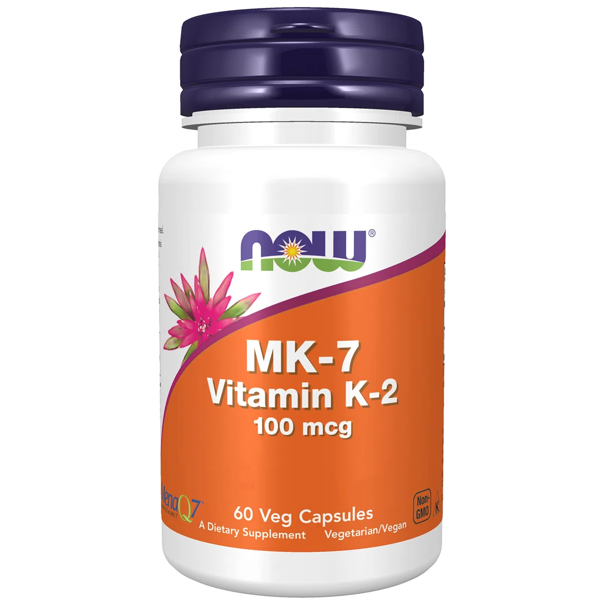 Now Foods, Vitamine K2 MK-7, 100mcg, All-Trans, 60 Capsules végétaliennes, Testé en Laboratoire, Sans Gluten, Sans Soja, Sans OGM