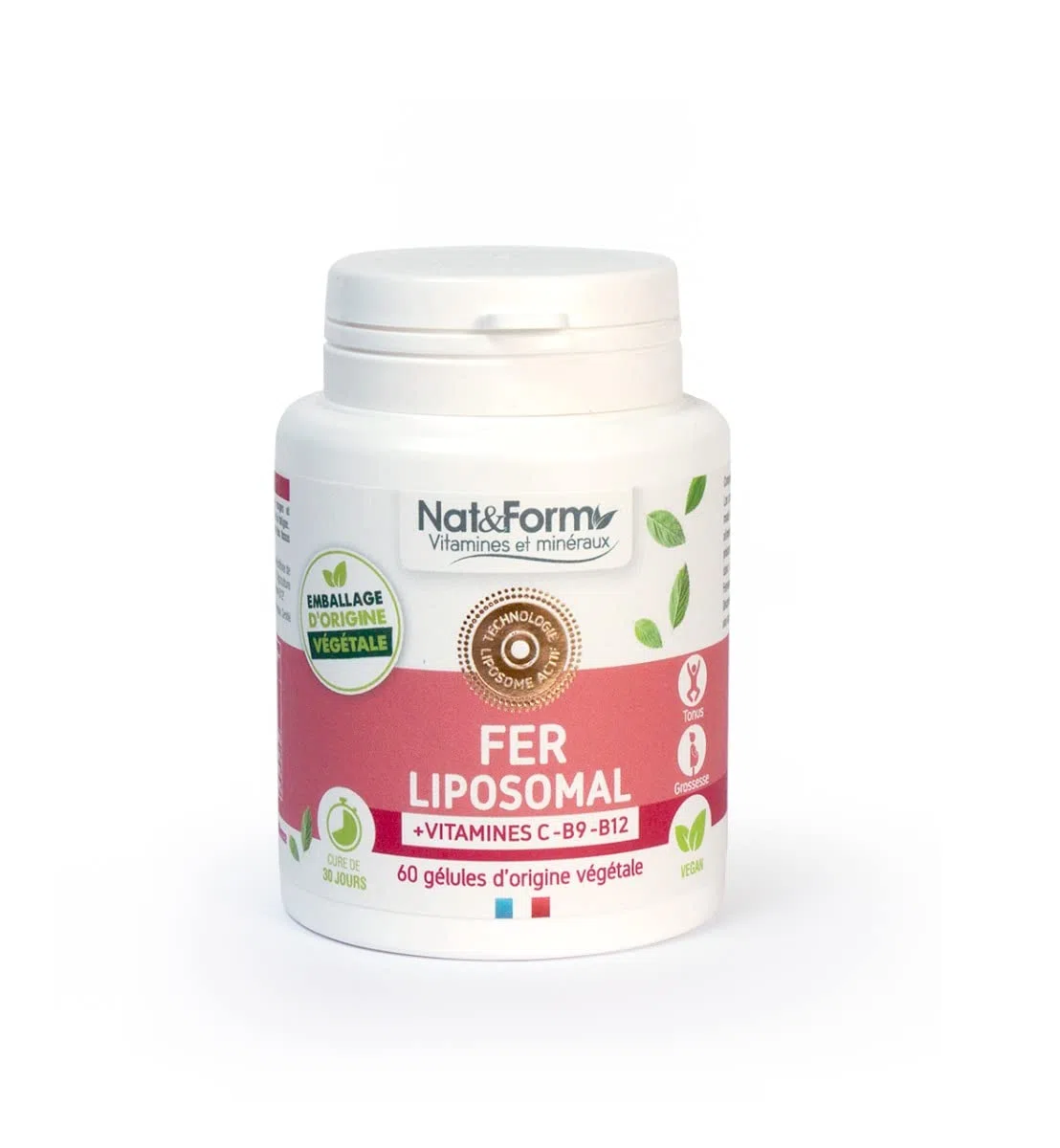 Nat&Form Fer Liposomal x60 gélules végétales