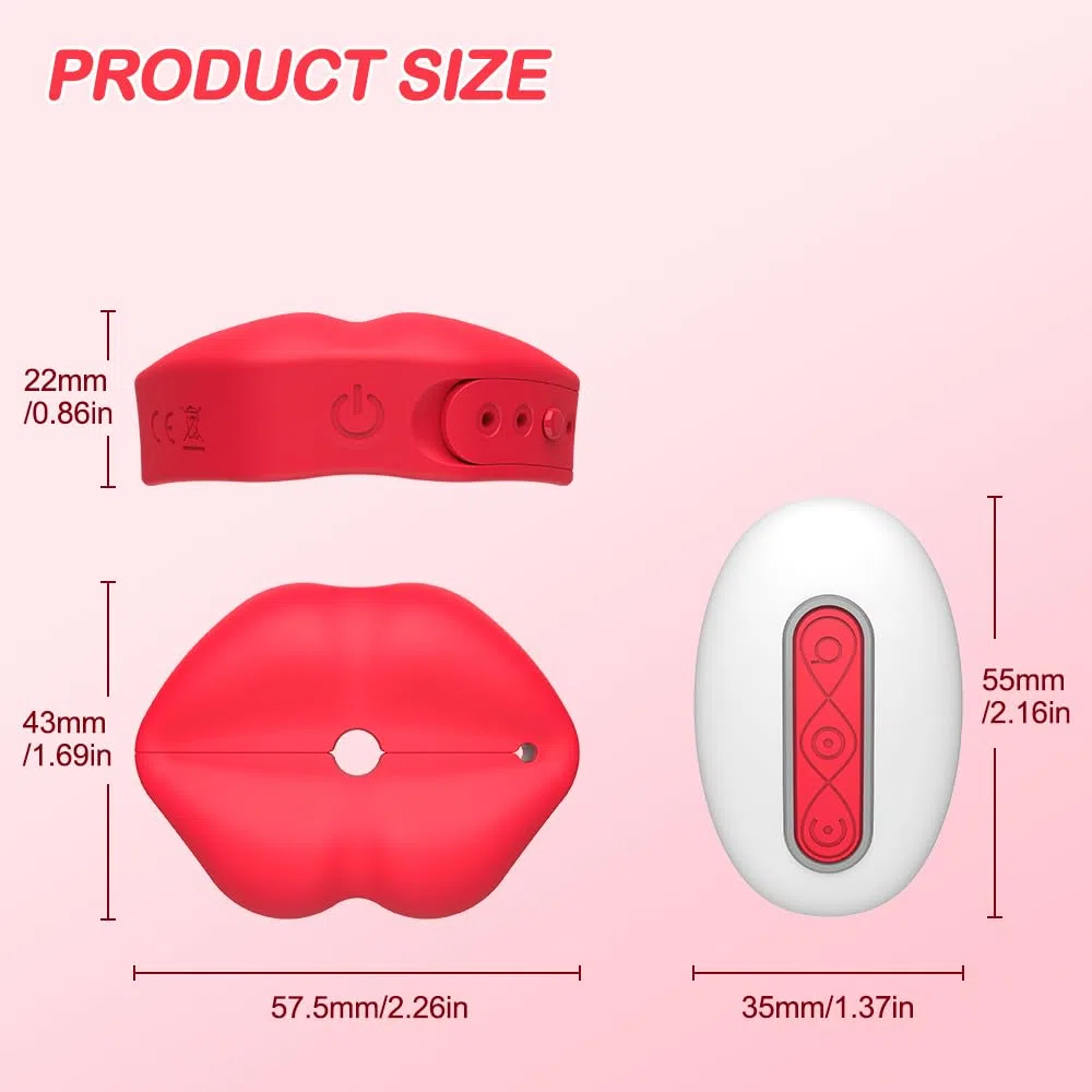 Sex Toys Vibromasseur Pour Mamelons en Silicone Liquide – Forme Lèvres Sensuelle – 10 Modes de Vibration Puissante – Télécommande Sans Fil – Rechargeable USB – Résistant à l’Eau & Hypoallergénique