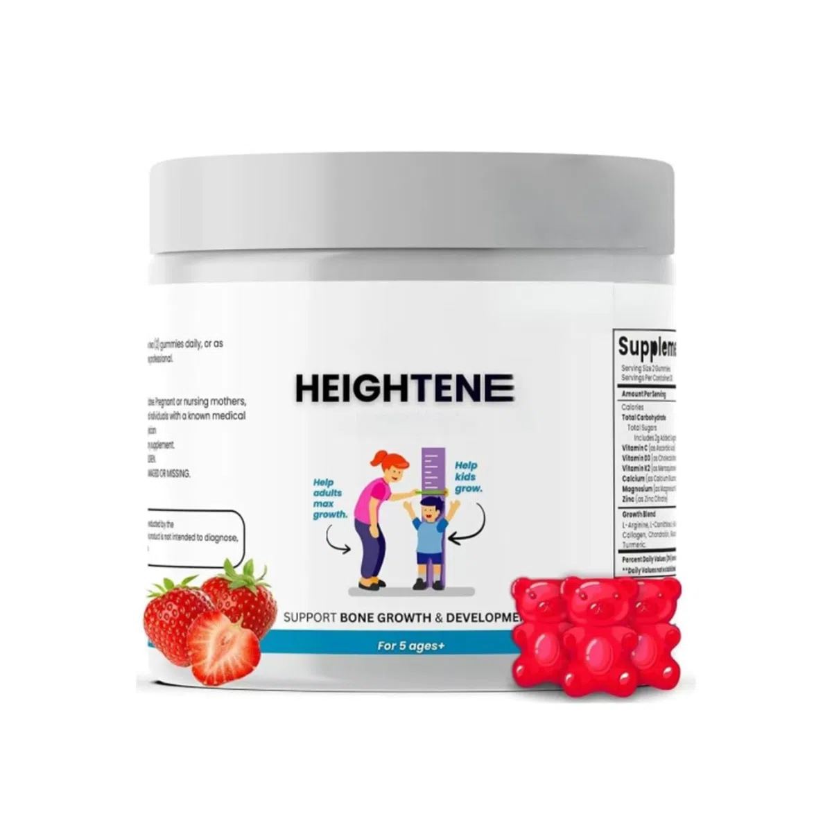 Gummies Taille pour Enfants & Adolescents – Aident à Grandir Efficacement, Période en Or à Saisir