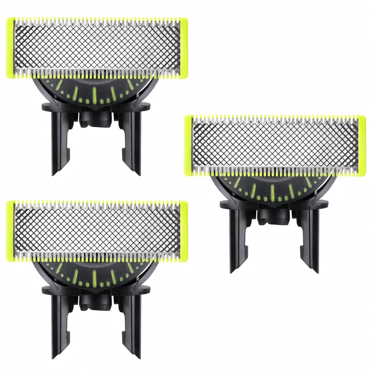 Lames de rechange pour Philips OneBlade | Lot de 3-360 lames OneBlade de rechange, pour la taille de la barbe et du corps. Lames en acier inoxydable de haute qualité, sûres et durables