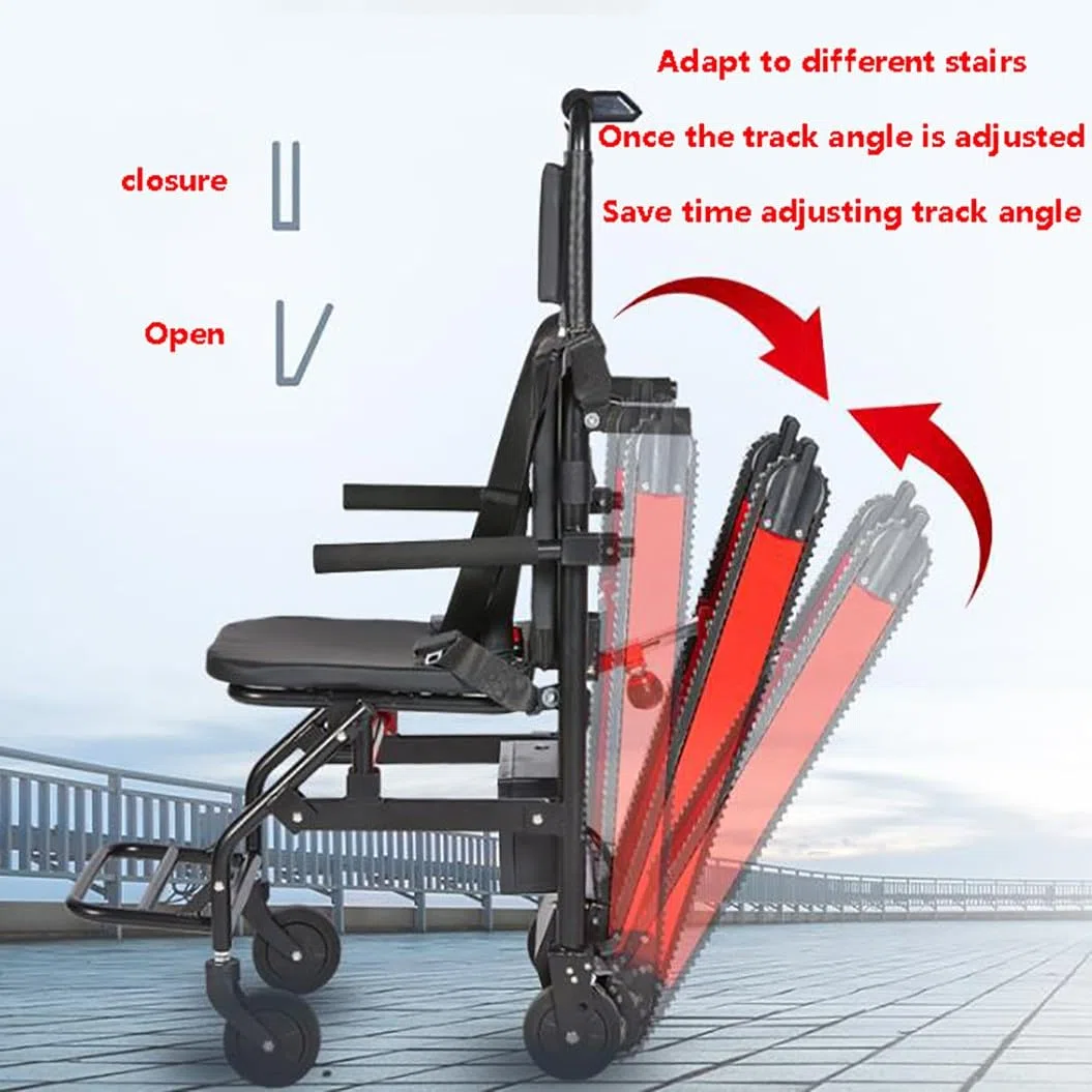Monte-Escaliers Électriques,Fauteuil Roulant Électrique,Monte-Escalier Portable,Fauteuil Roulant Monte-Escalier,Aide À La Marche pour Adultes Handicapés Et Personnes Âgées 13ah