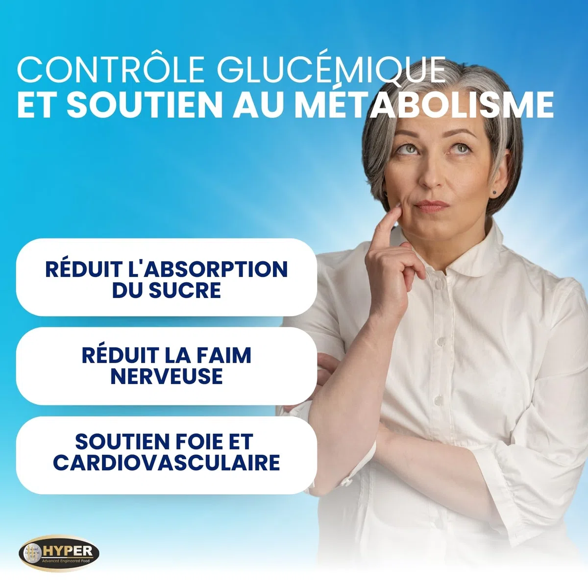 Hyper Glicem Control Berberis 60 Comprimés - Complement Alimentaire pour la Glycemie avec Berberine, Gymnema, Cannelle, Acide Alpha-Lipoïque et Picolinate de Chrome - Métabolisme des Glucides