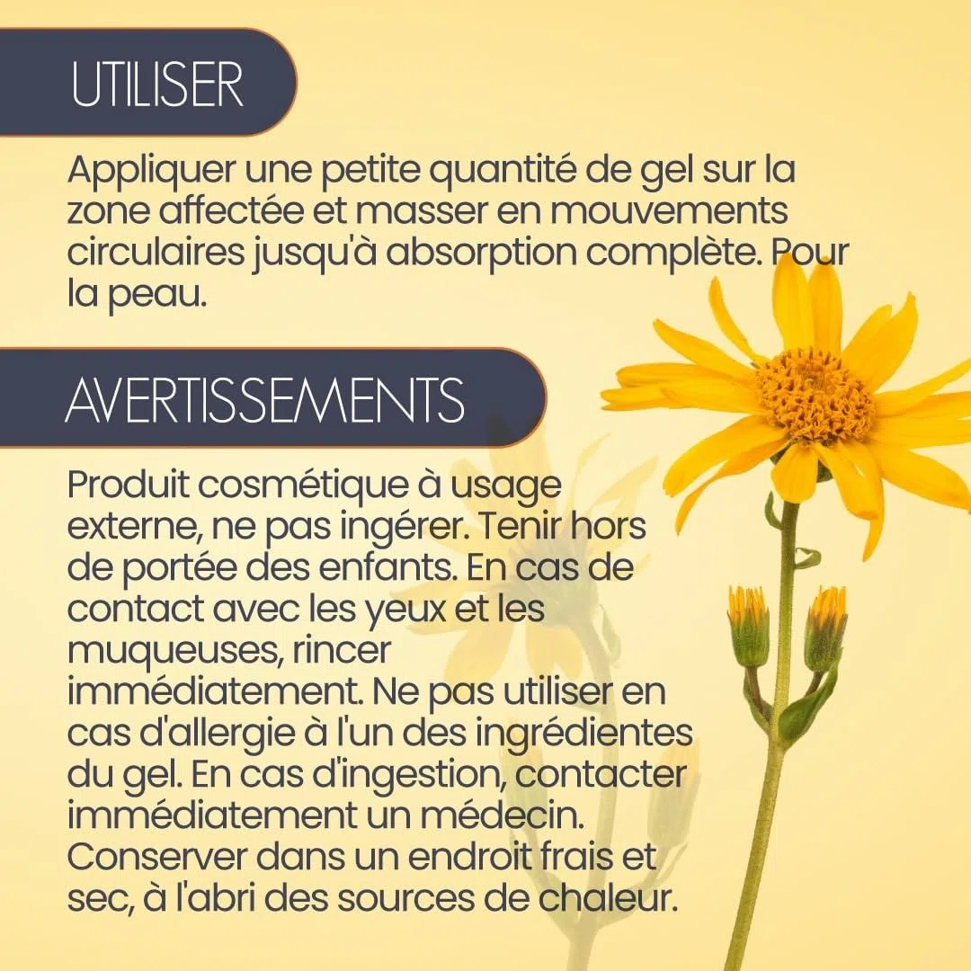 Arnica Gel Extra Fort 500 ml, Arnica Montana 98% plus Griffe du Diable, Effet Durable, Soulagement Immédiat pour les Douleurs Musculaires et Articulaires, Effet Rafraîchissant Non Gras, Made in Italy
