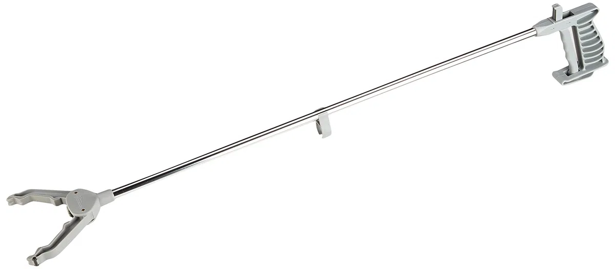 Homecraft Pick Up Reacher, 35 1/2" Extra Long Handled Extension Grabber Tool, 9 oz. Handy Picker Up Tool and Reaching Claw, Aluminum Trash Pickup Aid & Lightbulb Remover, Garden Nabber