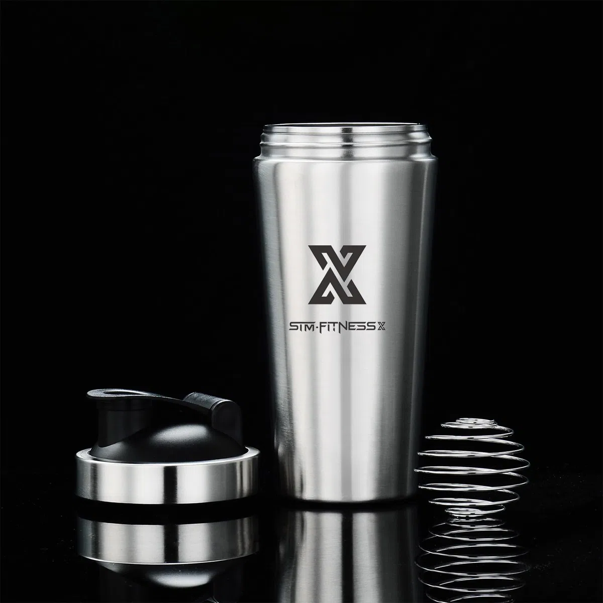 X SIM FITNESSX Sport Fitness Shaker acier inoxydable Protéines Bottle de protéines | Bottle de protéines Conservation de la chaleu (700ml)