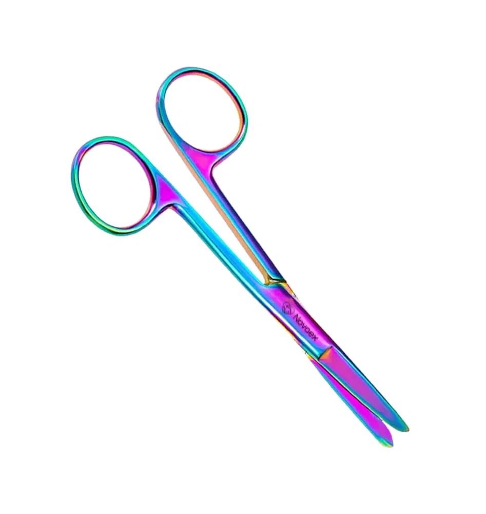 Set de ciseaux d'infirmière "Acrylique" - Ciseaux à bandages - Accessoires infirmiers - Ciseaux de premiers secours - Ciseaux médicaux - Kocher - Cadeau pour infirmière