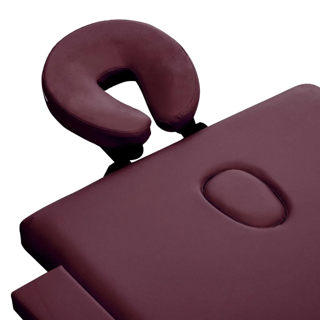 Table de Massage Pliable 3 Zones Violet vin,Santé & beauté,Hygiène personnelle,Massage & Relaxation,Tables de Massage,18.85 kg-110190