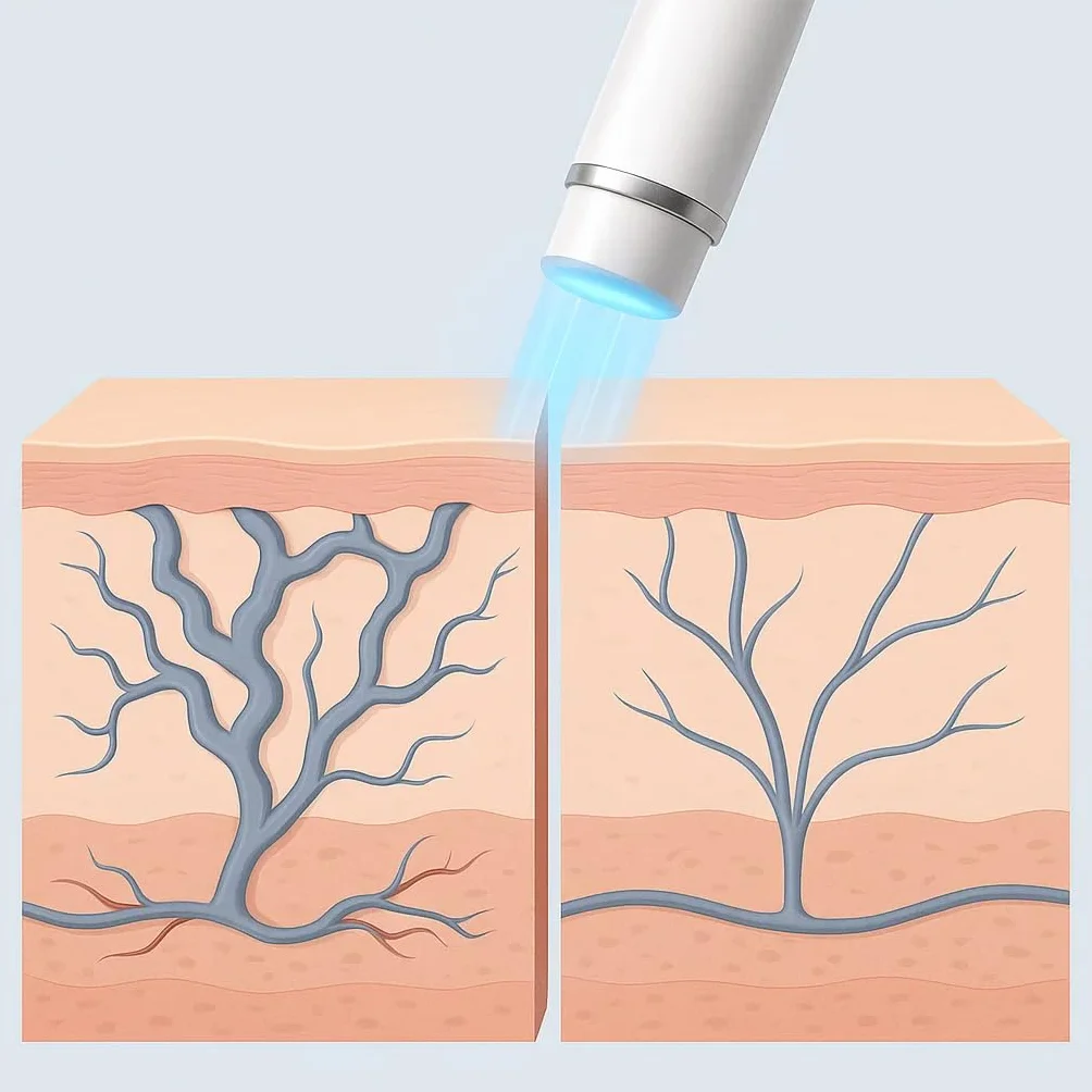 Générique Dispositif De Traitement des Varices Non Invasif, équipement De Traitement des Varices Au Laser, Dispositif Laser pour Varices à Domicile (1x - Single)