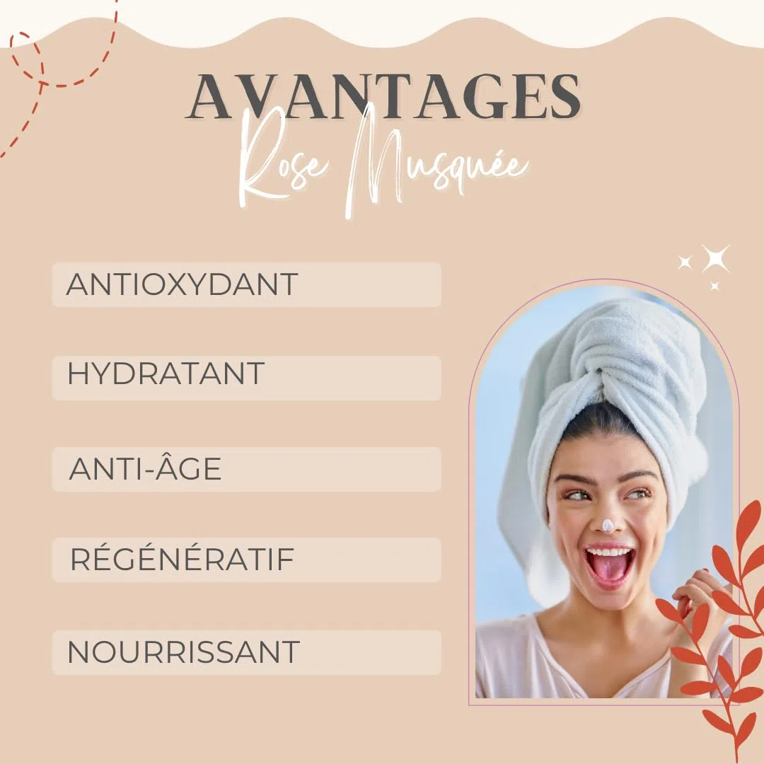 QKnatur - Huile de Rose Musquée 100% Naturel Bio Vegan - 250 ml - Cicatrices et Vergetures - Anti-rides Anti-âge - BIO - Pressée à Froid