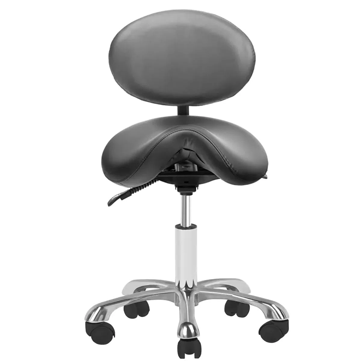 Tabouret cosmétique avec dossier 1025 noir Giovanni