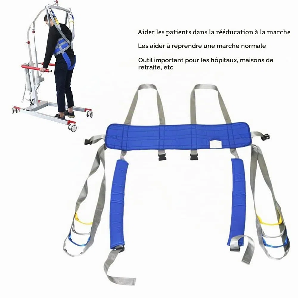 BLUEZY Harnais De Toilette pour Lève-Personne, Malade Lève-Personne Tout Le Corps Harnais De Soulèvement, Dispositif D'entraînement À La Marche D'aide À La Réadaptation Personnes Âgées Medium