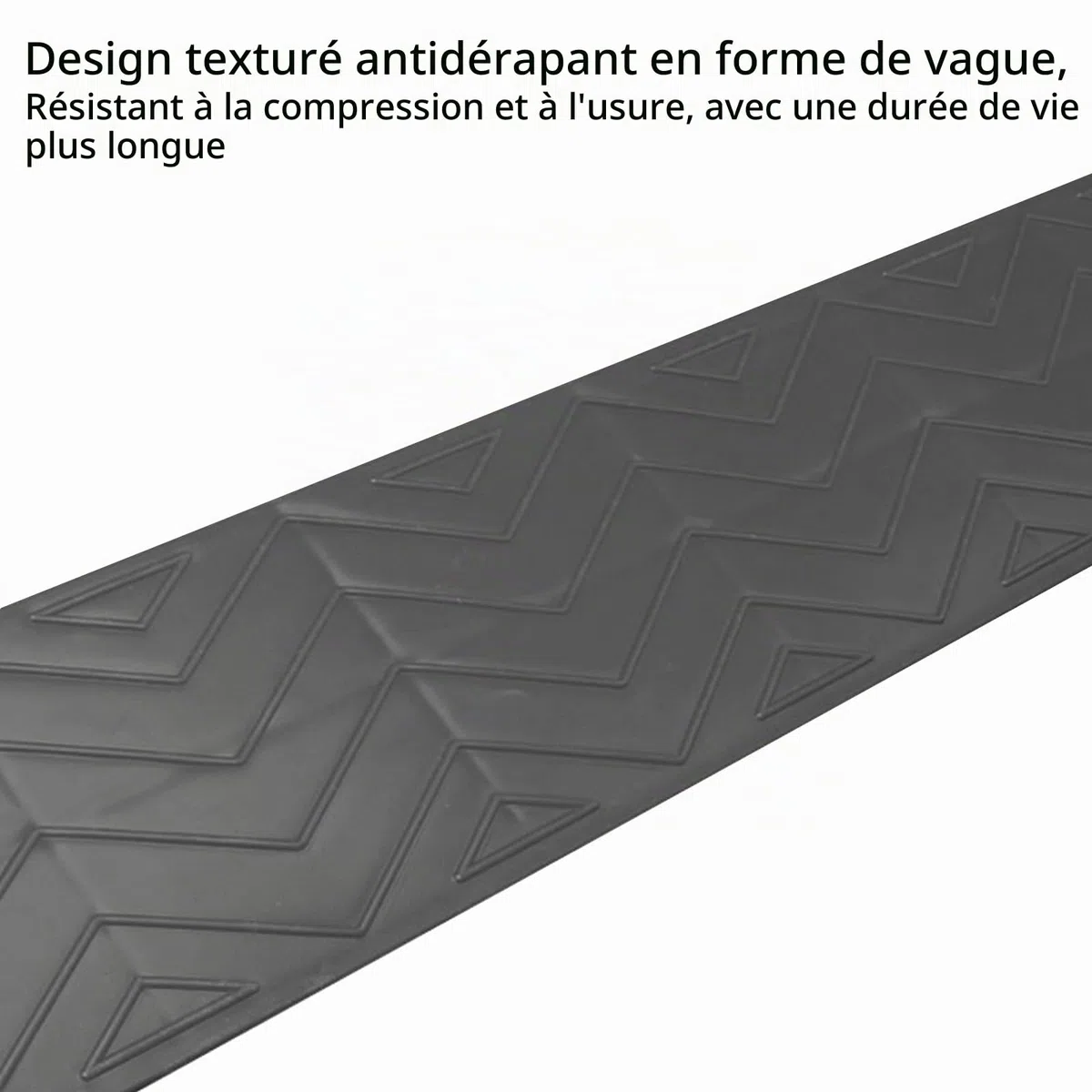 Rampe de Fauteuil Roulant,1-7cm Rampe de Seuil de Porte en Plastique Solide,Ménage Marches Antidérapantes Rampes Porte pour Vélo Fauteuil Roulant Garage Entrepôt (Gris, 100 * 13 * 6cm)