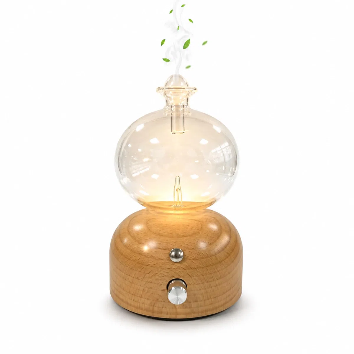 Diffuseur Huiles Essentielles sans Eau, Nébuliseur Aromathérapie Diffuseur d’Huile Essentielle par Nébulisation Diffuseur Parfum sans Fil Rechargeable pour Salon et Yoga