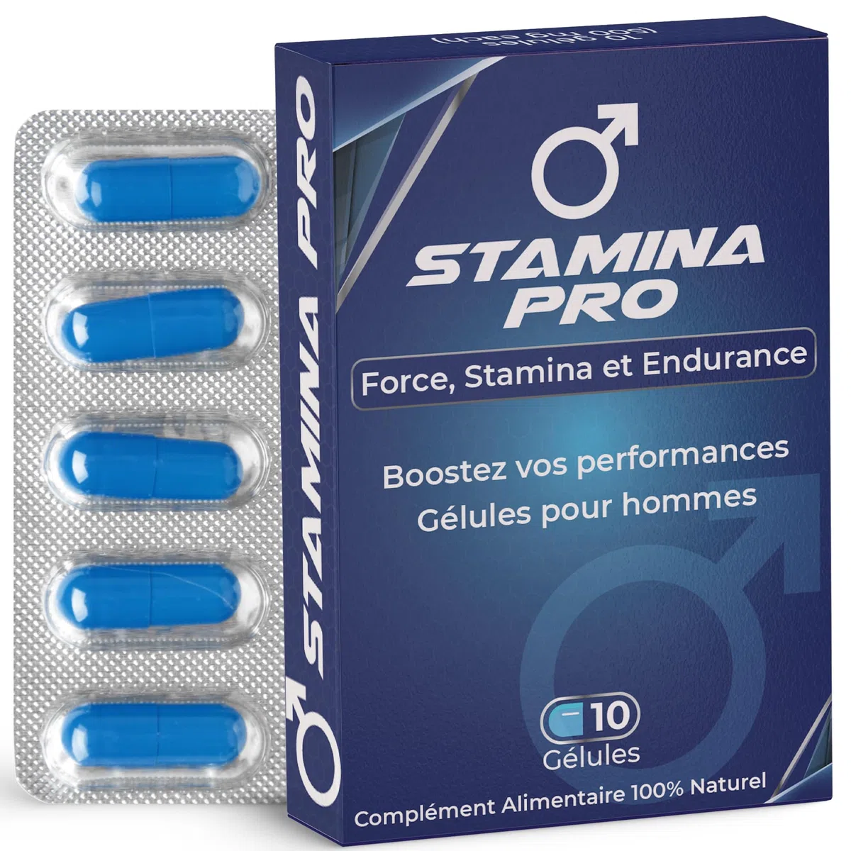 Complément alimentaire au ginseng pour hommes - Soutien énergétique à base de plantes, formule vitalité quotidienne, contient des mollusques, 10 capsules de qualité supérieure