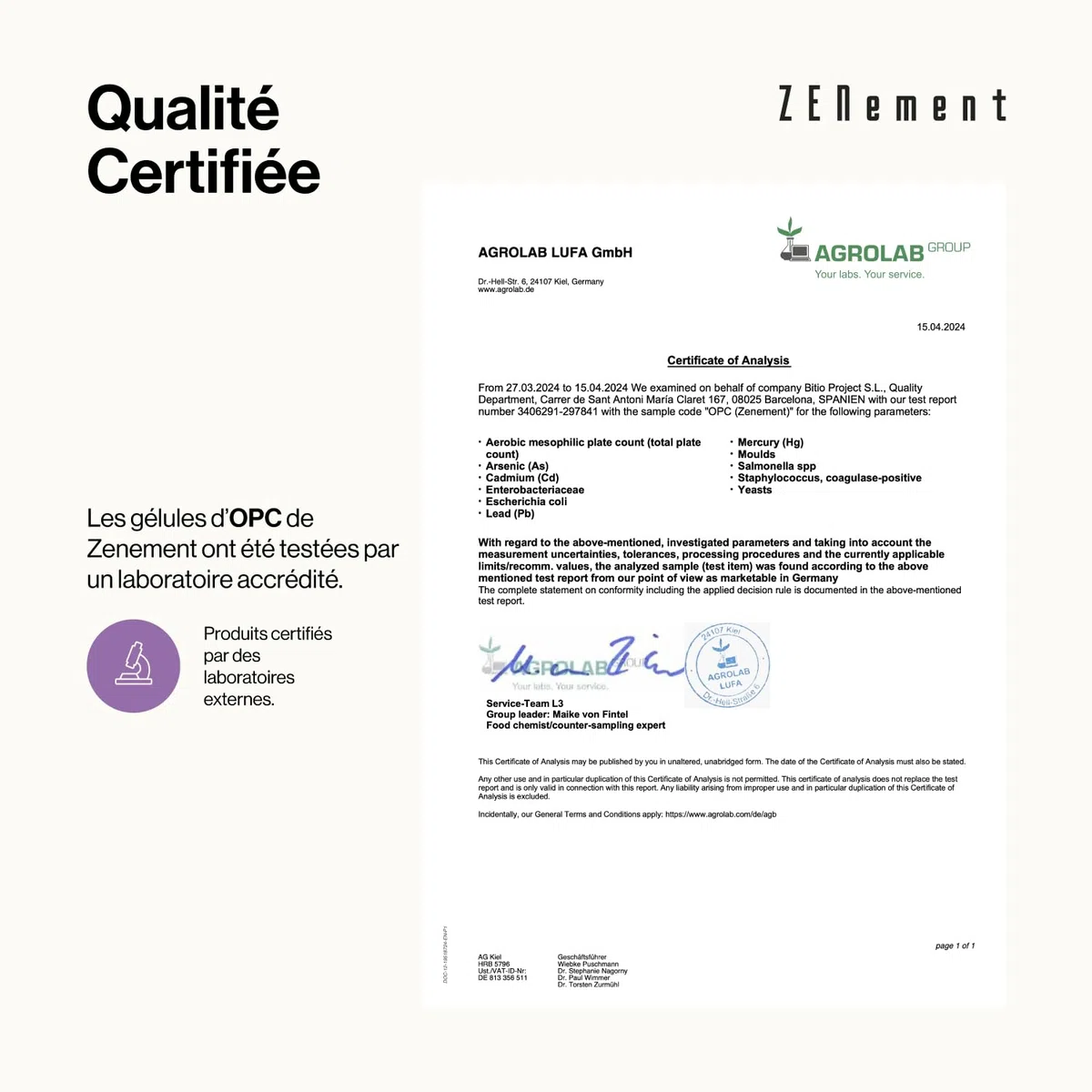 OPC - 1007 mg Purs par Dose (2 Gélules) - Extrait Concentré de Pépins de Raisin (Vitis vinifera L.) - 95% Proanthocyanidines - Source d’Antioxydants Naturels - 240 Gélules Véganes - Zenement