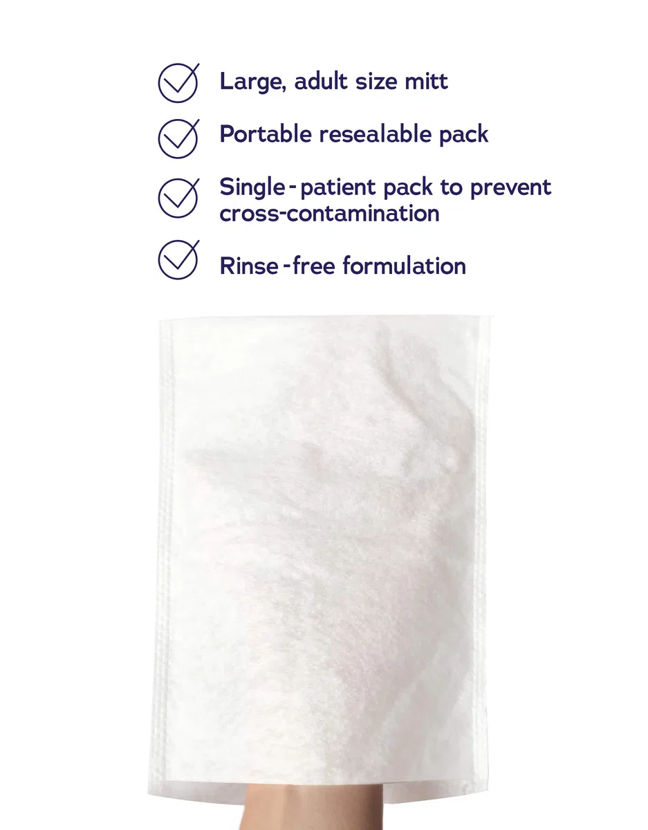 DYMACARE Advanced Continence Care Lot de 3 gants de nettoyage jetables sans parfum pour incontinence avec protection barrière