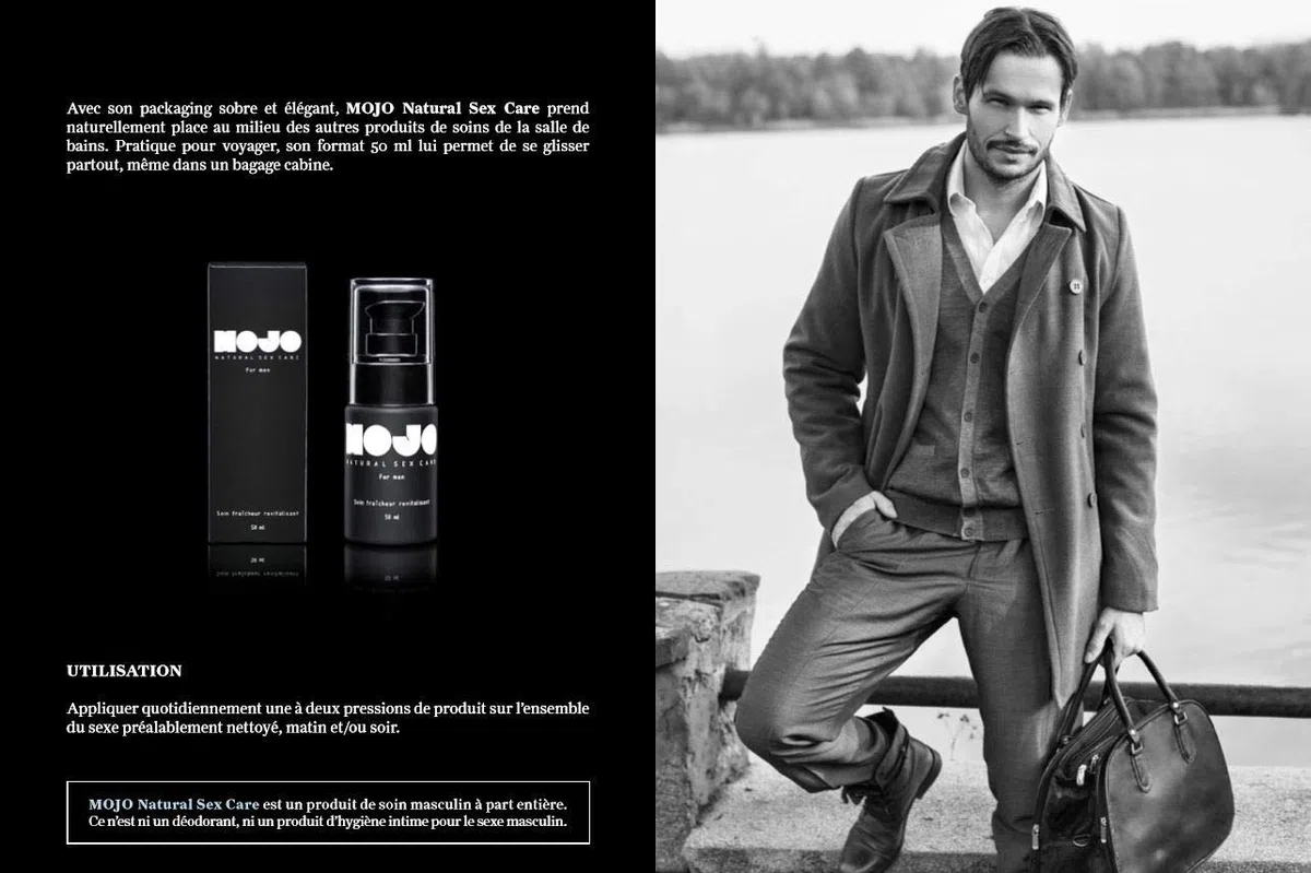 Crème de soin Homme - MOJO Intimate Care - hydratant | sans paraben |sans sels d’aluminium | pH neutre - Odeur Mentholée - Fabriqué en France - 50ml