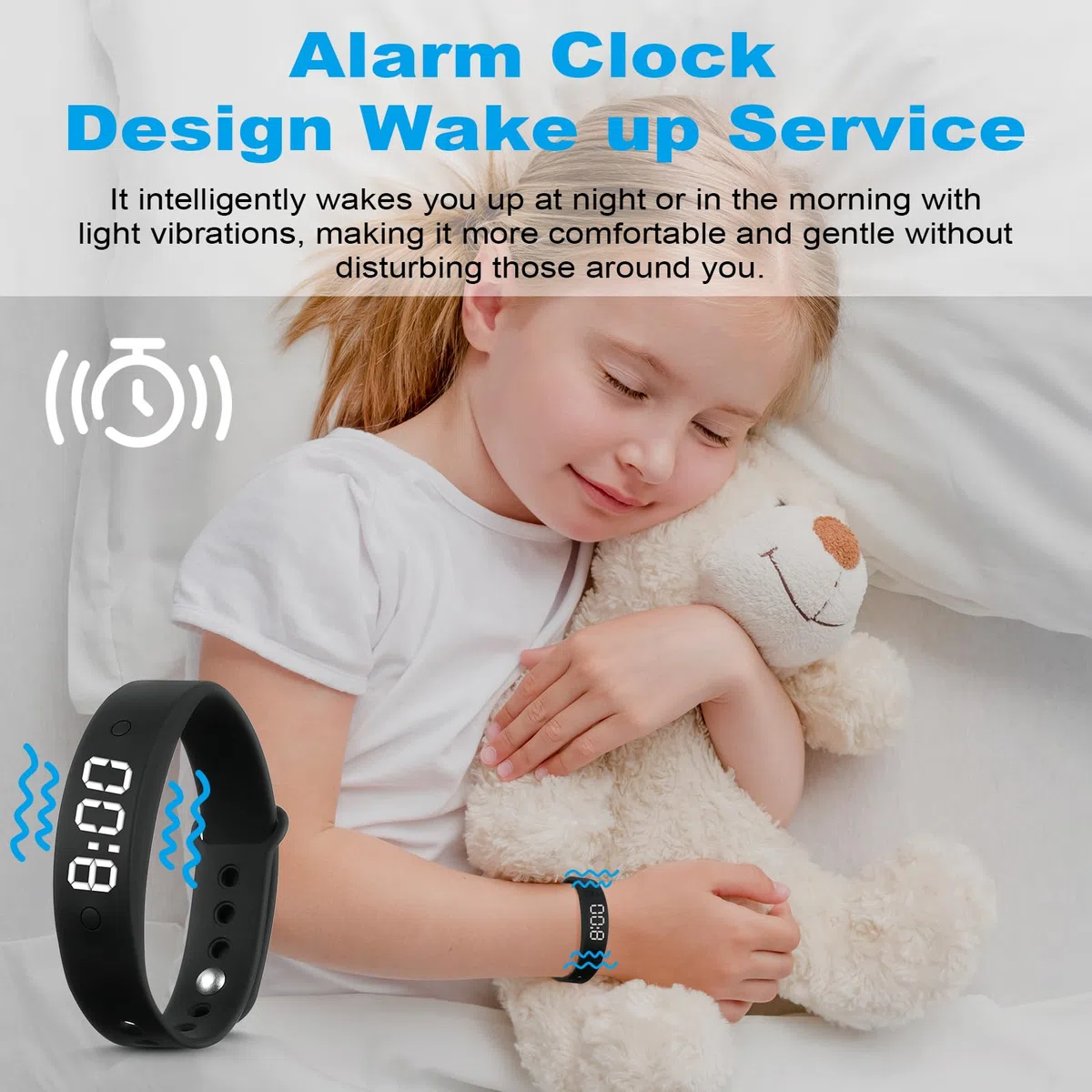 ACWOO Montre d'Alarme et de Rappel Médical 15 Alarmes Quotidiennes, Imperméable et Vibrante