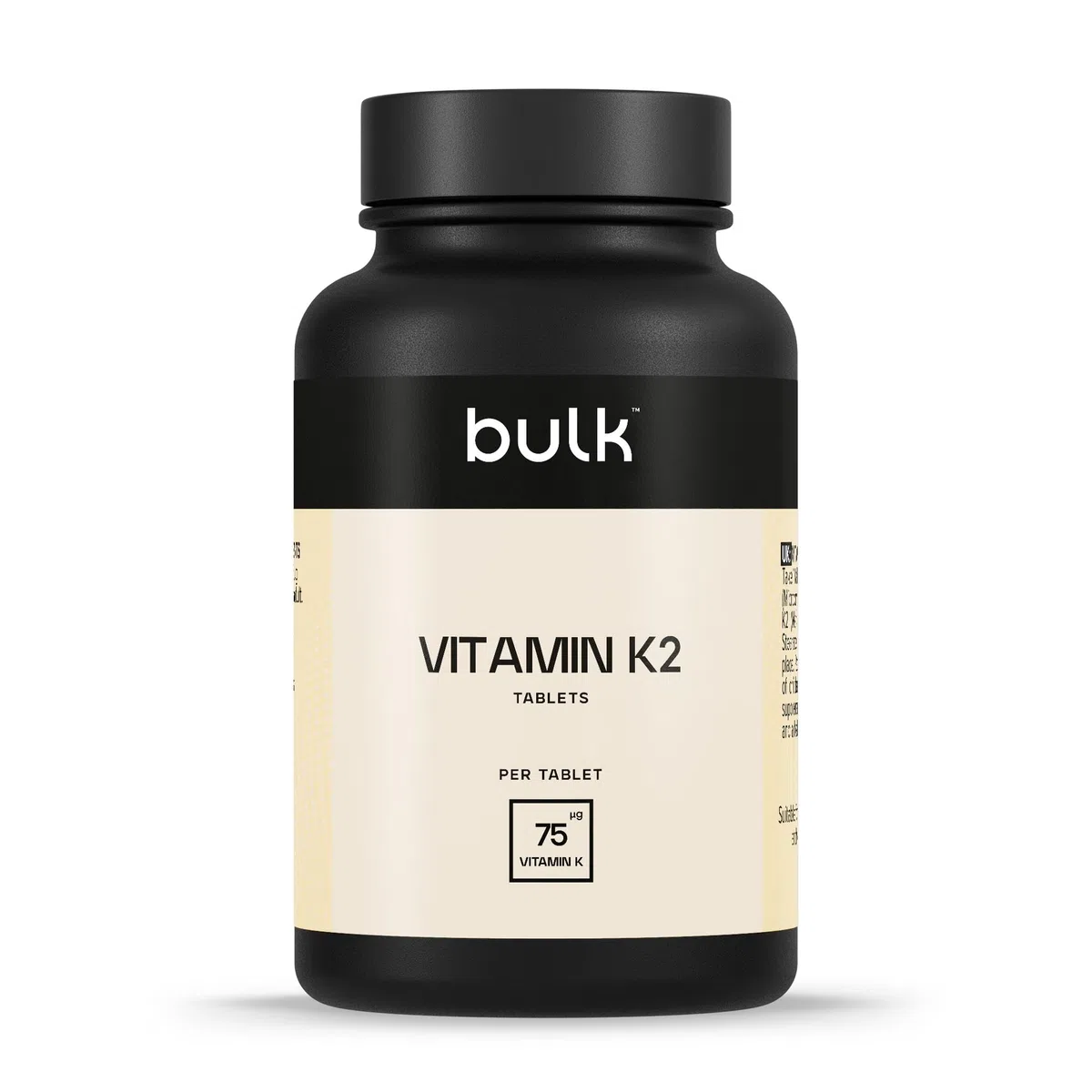 Bulk Comprimés de vitamine K2, 75 ug, 90 comprimés