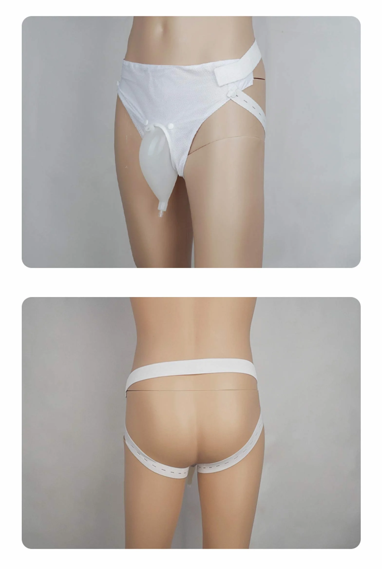 Sac d'urine réutilisable pour homme et femme, collecteur d'urine, urinoir en silicone, adultes, homme, femme, sac à pipi âgé, urinoir avec sacs d'urine, utilisation en extérieur (Elderly Men Type)