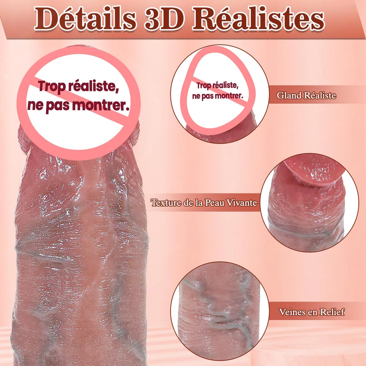 Godemichet Sex Toýs Femme Realiste Gode - Homme avec Ventouse Puissante Plug Anus pour Gay Anal Penisse Silicone pour Couple Prostate Penis